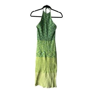 Women's Ombre Halter Tie Neck Knit Sweater Dress - Future Collective Medium